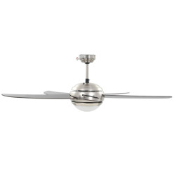 Ventilateur de plafond orné avec lampe 128 cm Marron