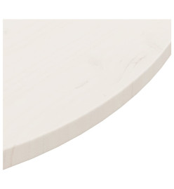 Dessus de table Blanc Ø90x2,5 cm Bois de pin massif