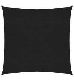 Voile d'ombrage 160 g/m² Noir 2x2 m PEHD