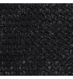 Voile d'ombrage 160 g/m² Noir 2x2 m PEHD