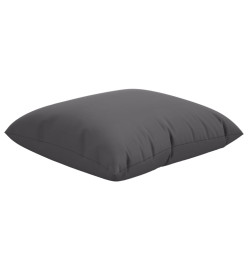 Coussins décoratifs 4 pcs anthracite 60x60 cm tissu