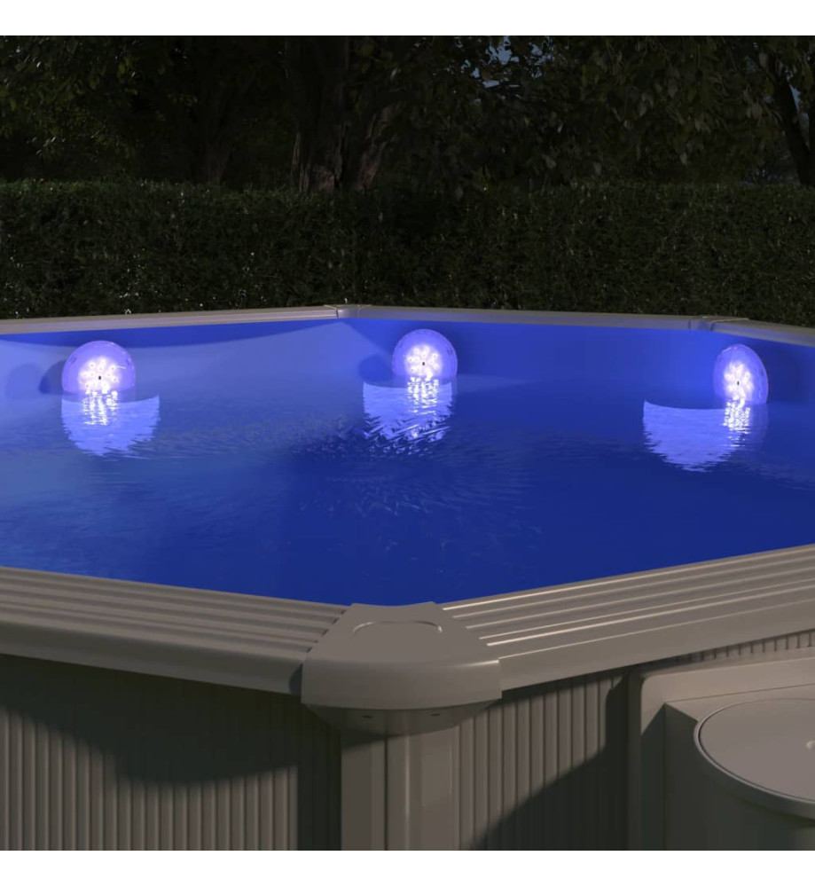 Lampe LED flottante submersible de piscine avec télécommande