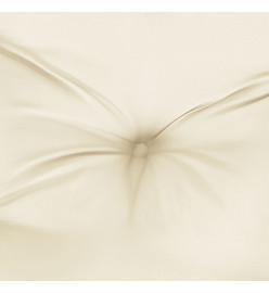 Coussin de banc de jardin blanc crème 120x50x7 cm tissu oxford