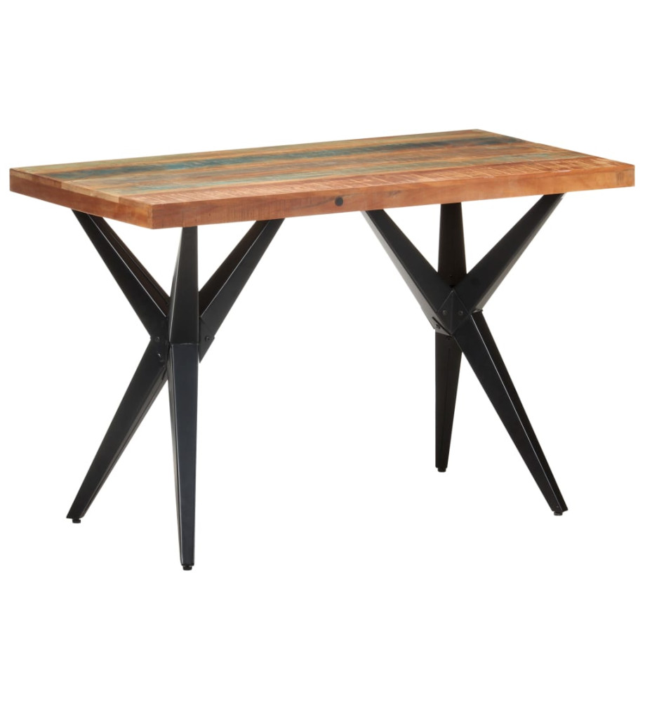 Table de salle à manger 120x60x76cm Bois de récupération massif