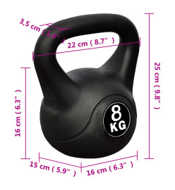 Kettlebell de 8 kg