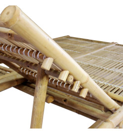 Chaise longue pour 2 personnes Bambou