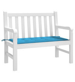 Coussin de banc de jardin bleu 120x50x3 cm tissu oxford