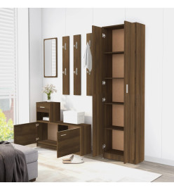 Garde-robe couloir Chêne marron 55x25x189 cm Bois d'ingénierie