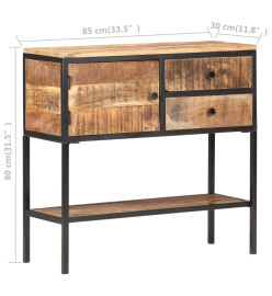 Buffet 85x30x80 cm Bois de manguier brut