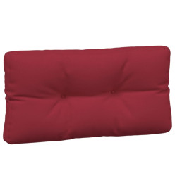 Coussins de palette 3 pcs rouge bordeaux tissu