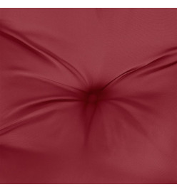 Coussins de palette 3 pcs rouge bordeaux tissu