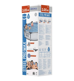 Bestway Ensemble de piscine Steel Pro MAX 305x76 cm