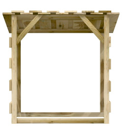 Pergola avec toit 100x90x100 cm Bois de pin imprégné