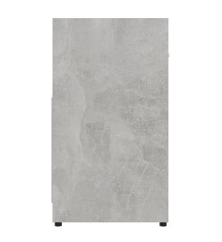 Armoire de salle de bain Gris béton 60x33x61 cm Aggloméré