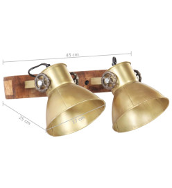 Lampe murale industrielle Laiton 45x25 cm E27