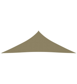 Voile de parasol Tissu Oxford triangulaire 3x3x4,24 m Beige