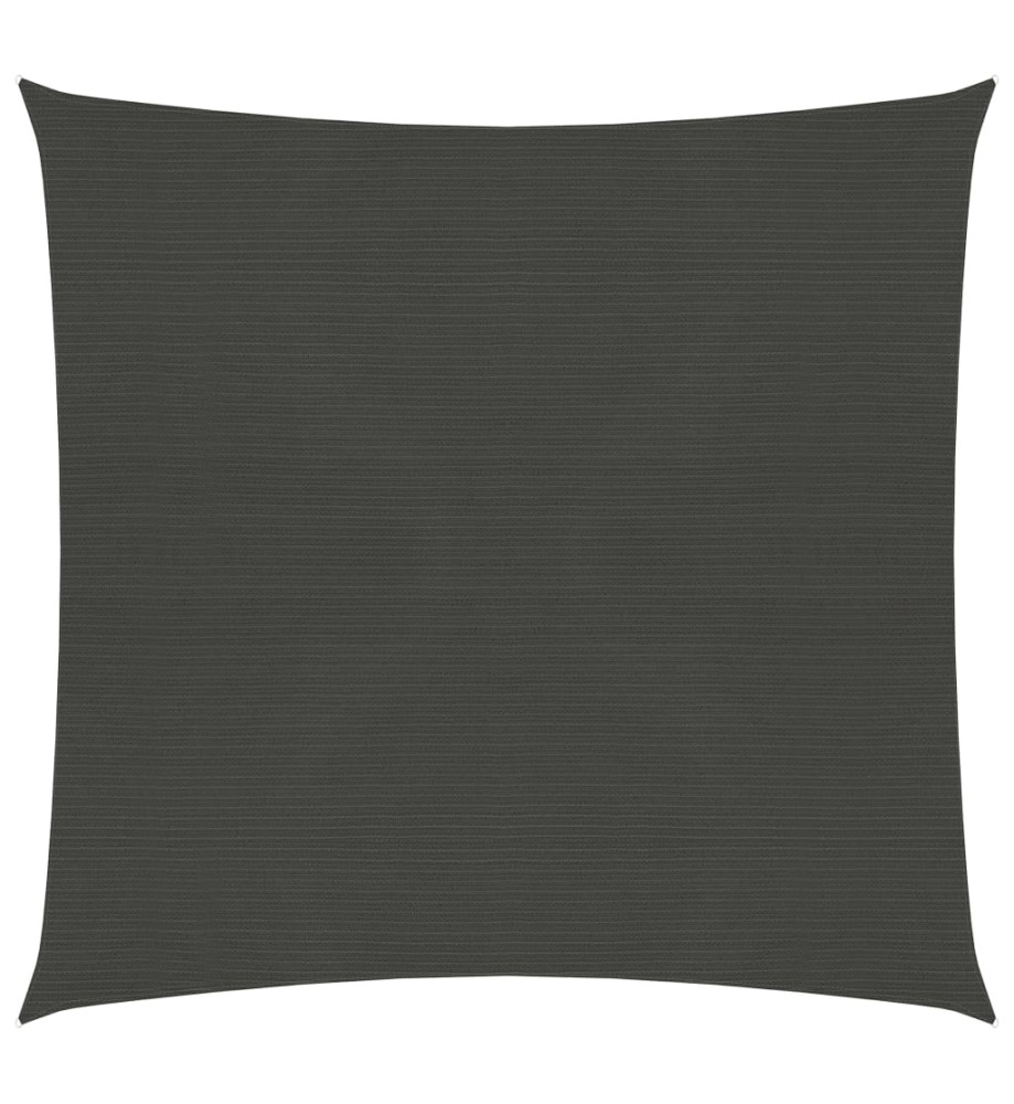 Voile d'ombrage 160 g/m² Anthracite 4x4 m PEHD