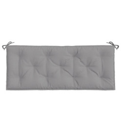 Coussins de banc de jardin 2 pcs gris 120x50x7 cm tissu Oxford