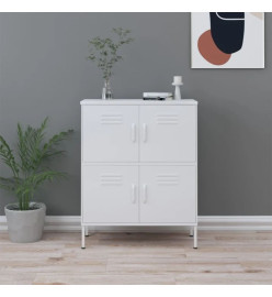 Armoire de rangement Blanc 80x35x101,5 cm Acier