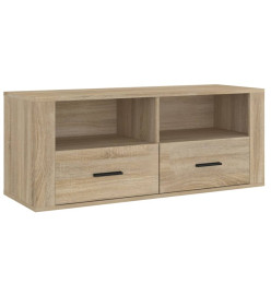 Meuble TV Chêne sonoma 100x35x40 cm Bois d'ingénierie