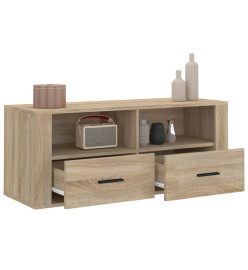Meuble TV Chêne sonoma 100x35x40 cm Bois d'ingénierie