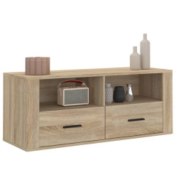 Meuble TV Chêne sonoma 100x35x40 cm Bois d'ingénierie