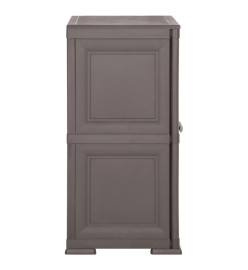 Armoire en plastique 79x43x85,5 cm Design de bois Gris