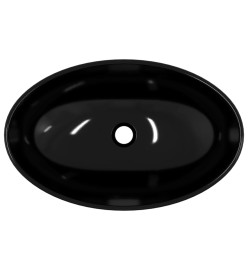 Lavabo Verre trempé 54,5x35x15,5 cm Noir