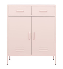 Armoire de rangement Rose 80x35x101,5 cm Acier