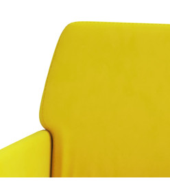 Fauteuil Jaune 62x79x79 cm Velours