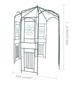 Voûte de jardin 250 cm Vert foncé