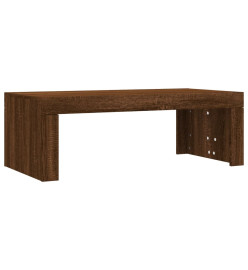 Table basse chêne marron 102x50x36 cm bois d'ingénierie