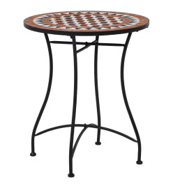 Mobilier de bistro 3 pcs mosaïque Carreau céramique Terre cuite