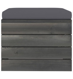 Salon palette de jardin 6 pcs avec coussins Bois de pin massif
