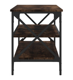 Meuble TV Chêne fumé 100x40x50 cm Bois d'ingénierie
