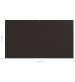 Tapis de tente 250x450 cm Marron