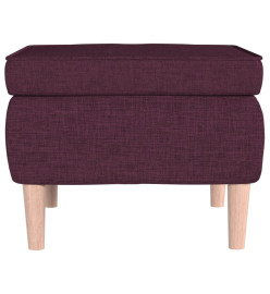 Tabouret avec pieds en bois Violet Tissu