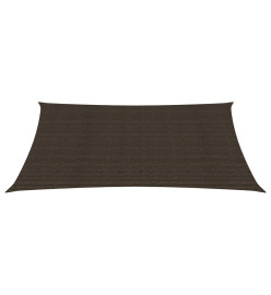 Voile d'ombrage 160 g/m² Marron 3,5x5 m PEHD