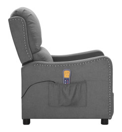 Fauteuil de massage Gris clair Tissu