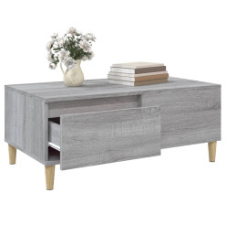 Table basse Sonoma gris 90x50x36,5 cm Bois d'ingénierie