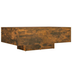 Table basse Chêne fumé 85x55x31 cm Bois d'ingénierie