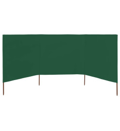 Paravent 3 panneaux Tissu 400 x 120 cm Vert