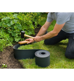 Nature Bordure de jardin 0,075x10 m 3 mm noir