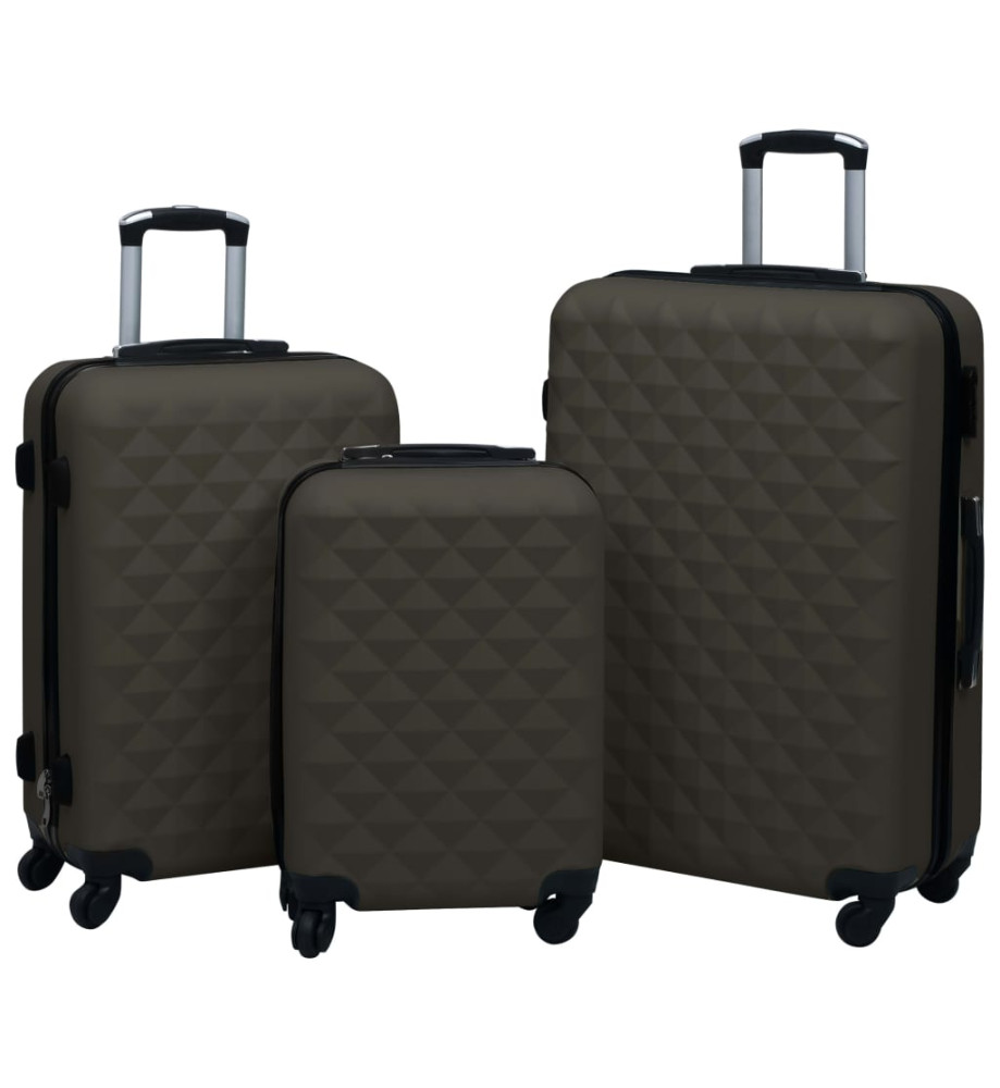 Ensemble de valises rigides 3 pcs Anthracite ABS