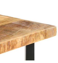 Table de bar 120x58x107 cm Bois de manguier brut