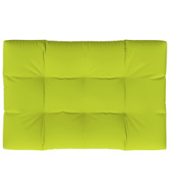 Coussin de palette vert vif 120x80x12 cm tissu