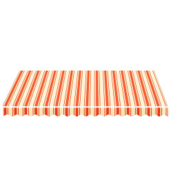 Tissu de remplacement pour auvent Jaune et orange 3x2,5 m