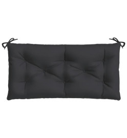 Coussins de banc de jardin 2 pcs noir 100x50x7 cm tissu Oxford