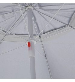 Parasol de plage avec parois latérales Sableux 215 cm