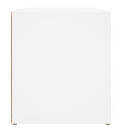 Meuble TV Blanc 100x31,5x35 cm Bois d'ingénierie